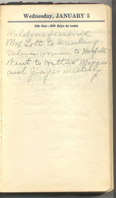 Roberta Hopkins' Diary 1927 (p. 11)