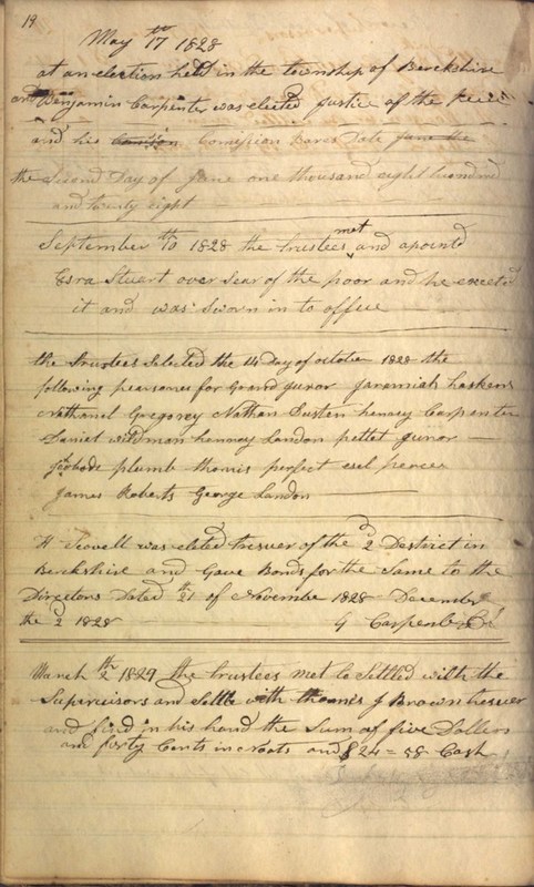 Record Book of Berkshire Township No. 2 1807-1843 (p. 32)