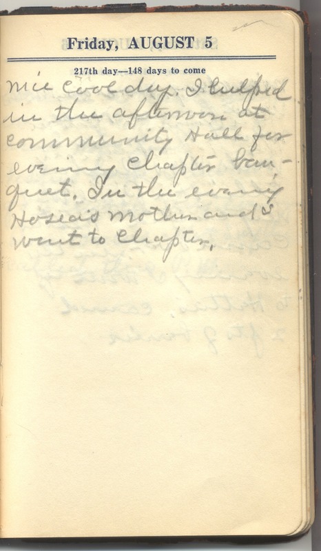 Roberta Hopkins' Diary 1927 (p. 223)