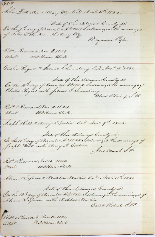 Marriage Records Vol.1 1835-1845 (p. 462)