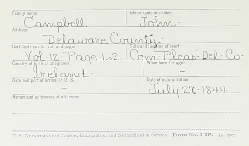 Naturalization Records Delaware County OH (p. 318)