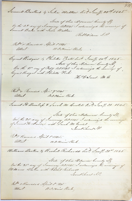 Marriage Records Vol.1 1835-1845 (p. 475)