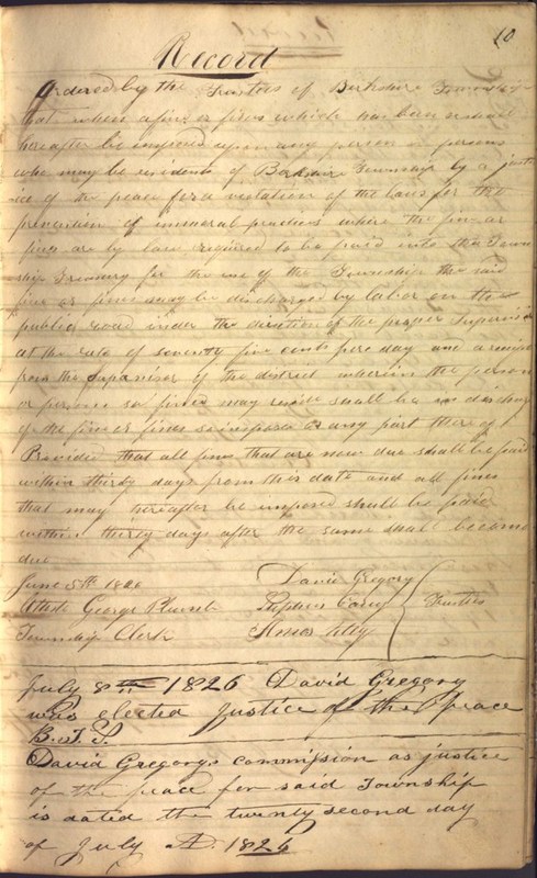 Record Book of Berkshire Township No. 2 1807-1843 (p. 23)