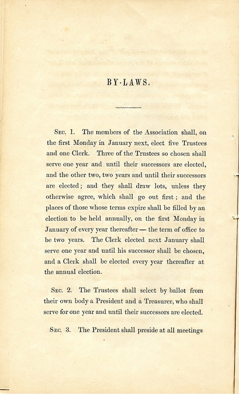 Rules and Regulations and Articles of Association of Oak Grove Cemetery (p. 29)