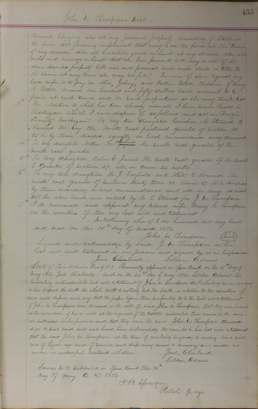 Delaware County Ohio Will Records Vol. 5 1869-1876 (p. 468)