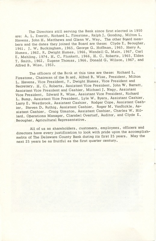 Delaware County Bank 1950-1975 (p. 15)