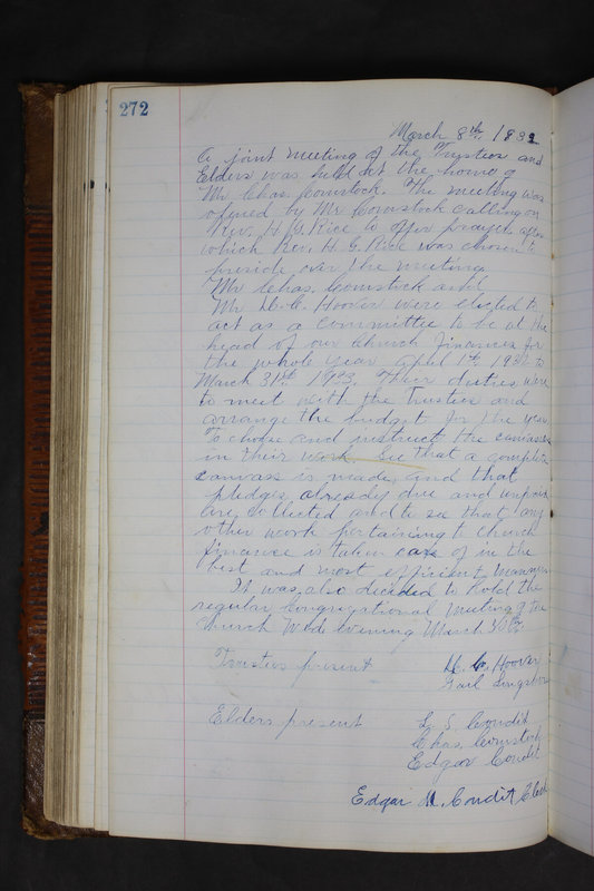 Sessional Records of the 1st Presbyterian Church of Trenton Delaware County Ohio 1873-1937 (p. 259)