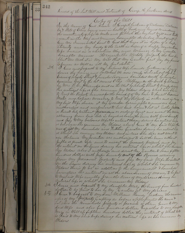 Delaware County Ohio Will Records Vol. 5 1869-1876 (p. 375)