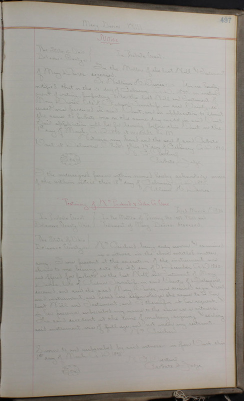 Delaware County Ohio Will Records Vol. 8 1887-1890 (p. 563)