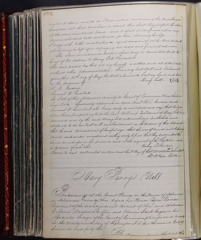 Delaware County Ohio Will Records Vol. 2 1835-1850 (p. 375)