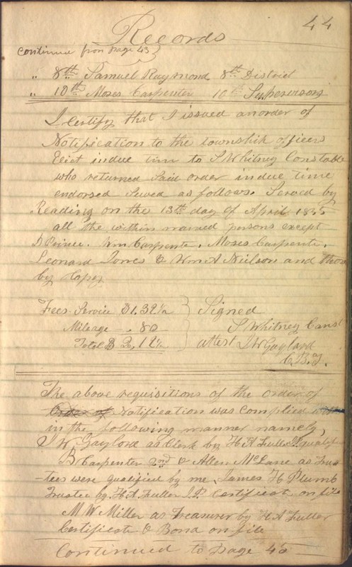 Record Book of Berkshire Township No. 2 1807-1843 (p. 57)