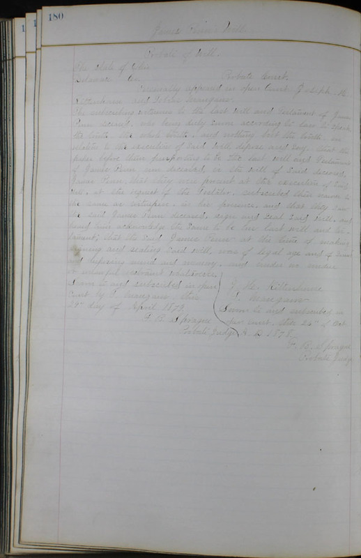 Delaware County Ohio Will Records Vol. 6 1876-1883 (p. 237)