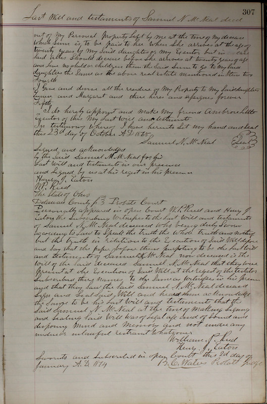 Delaware County Ohio Will Records Vol. 5 1869-1876 (p. 340)