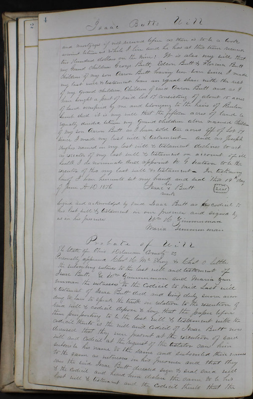 Delaware County Ohio Will Records Vol. 6 1876-1883 (p. 60)