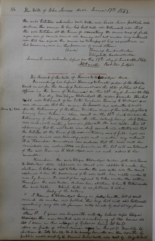 Delaware County Ohio Will Records Vol. 4 1859-1869 (p. 148)