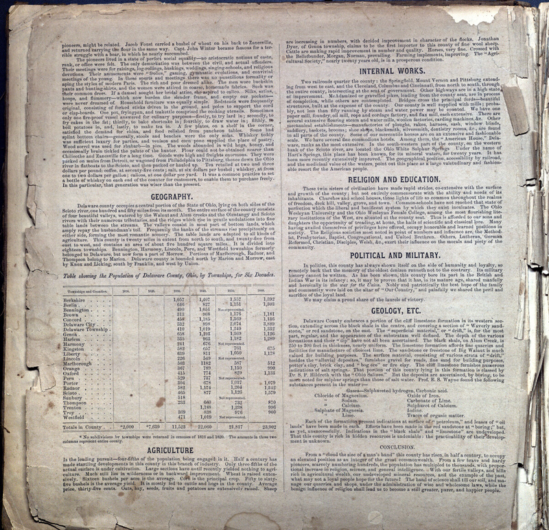 Atlas of Delaware Co., Ohio 1866 (p. 8)