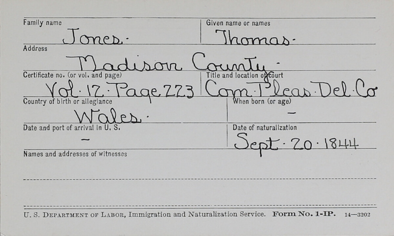 Naturalization Records Delaware County OH (p. 1113)