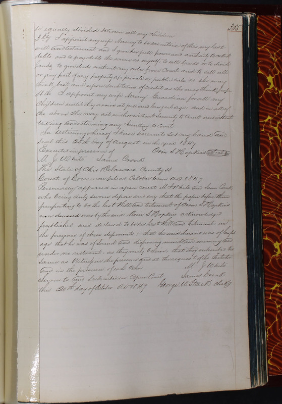 Delaware County Ohio Will Records Vol. 2 1835-1850 (p. 408)