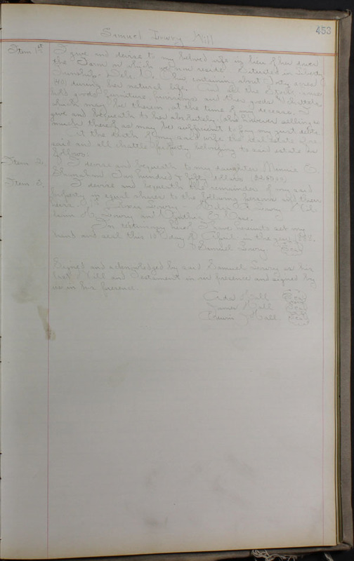 Delaware County Ohio Will Records Vol. 8 1887-1890 (p. 519)