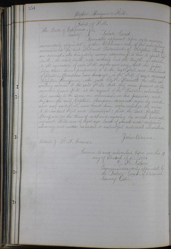 Delaware County Ohio Will Records Vol. 6 1876-1883 (p. 409)