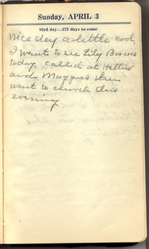 Roberta Hopkins' Diary 1927 (p. 99)