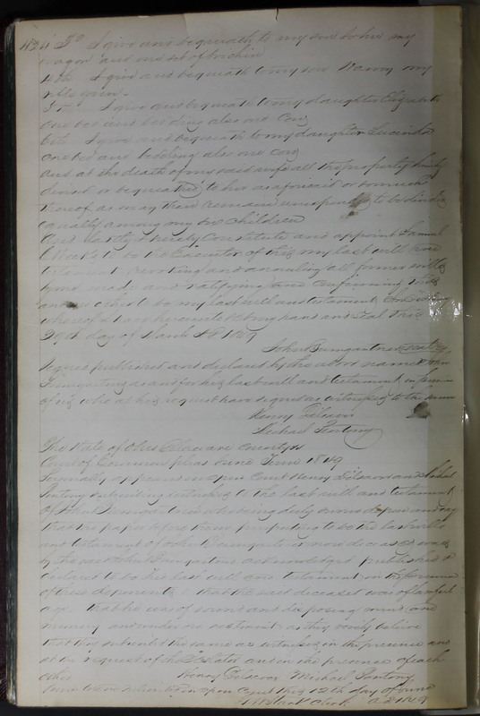 Delaware County Ohio Will Records Vol. 2 1835-1850 (p. 467)