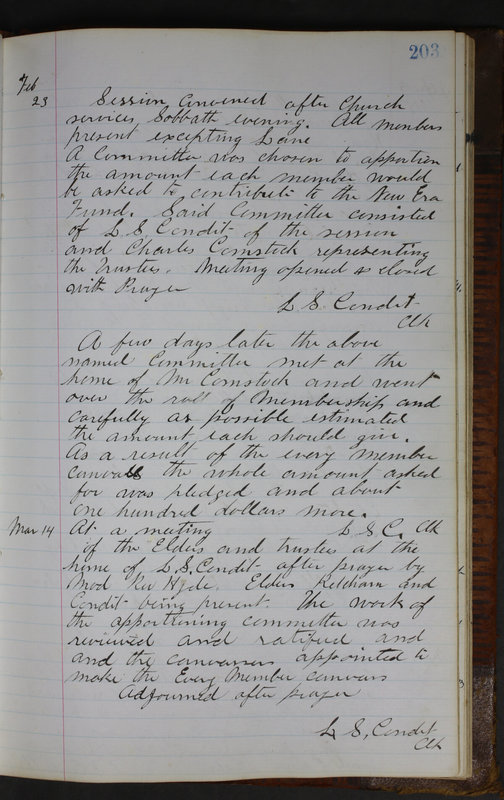 Sessional Records of the 1st Presbyterian Church of Trenton Delaware County Ohio 1873-1937 (p. 191)