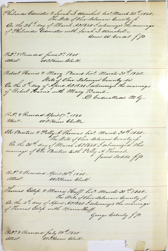 Marriage Records Vol.1 1835-1845 (p. 220)