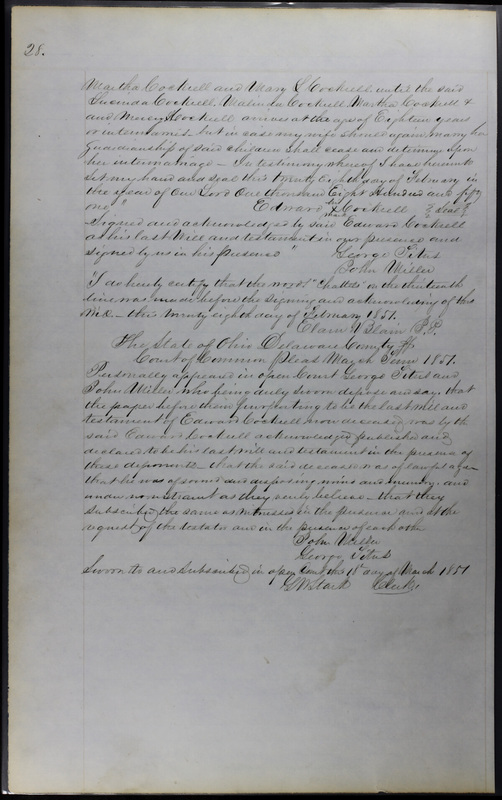 Delaware County Ohio Will Records Vol. 3 1850-1859 (p. 80)