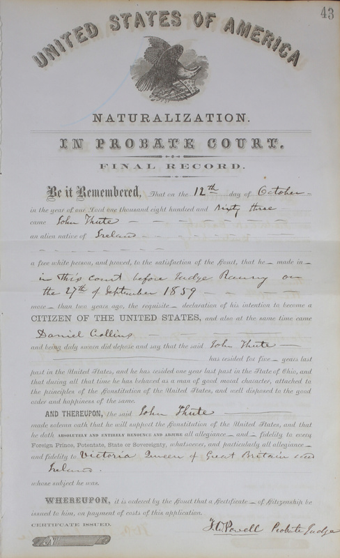 Naturalization Records Delaware County OH (p. 591)