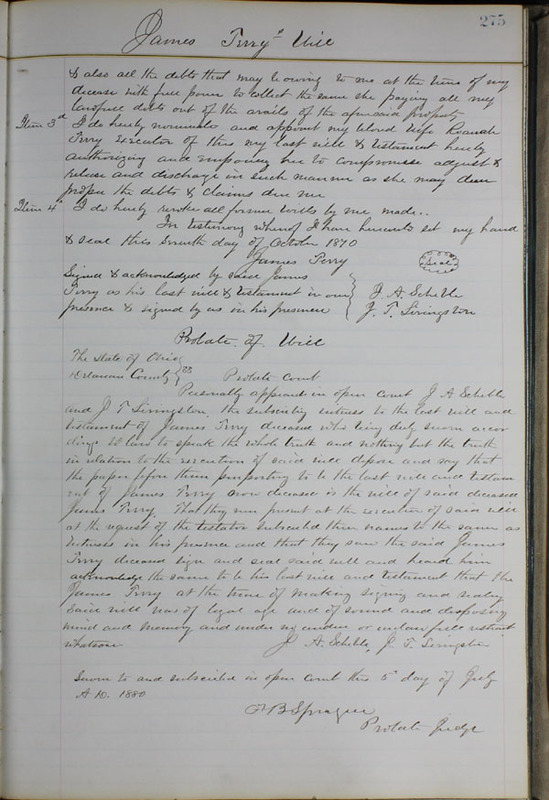 Delaware County Ohio Will Records Vol. 6 1876-1883 (p. 330)