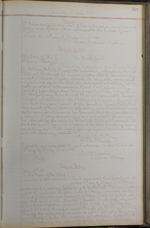 Delaware County Ohio Will Records Vol. 8 1887-1890 (p. 427)