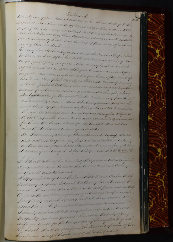 Delaware County Ohio Will Records Vol. 2 1835-1850 (p. 446)