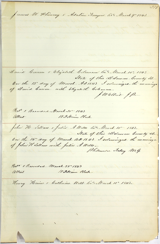 Marriage Records Vol.1 1835-1845 (p. 383)