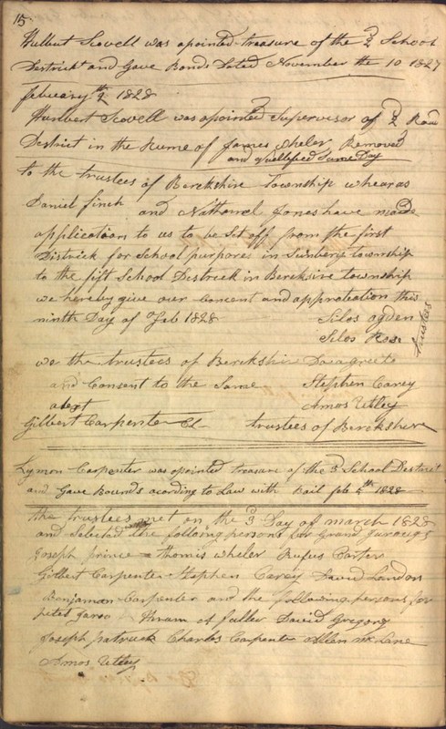 Record Book of Berkshire Township No. 2 1807-1843 (p. 28)