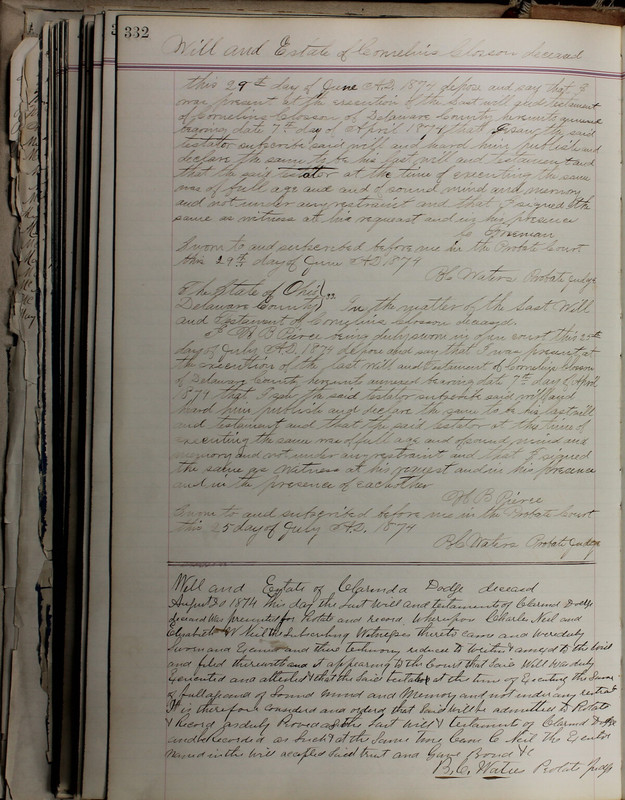 Delaware County Ohio Will Records Vol. 5 1869-1876 (p. 365)