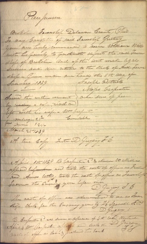 Record Book of Berkshire Township No. 2 1807-1843 (p. 93)