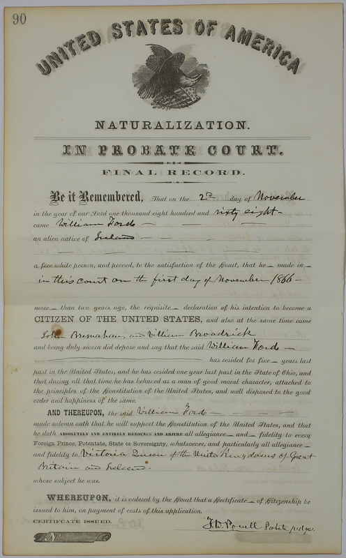 Naturalization Records Delaware County OH (p. 730)