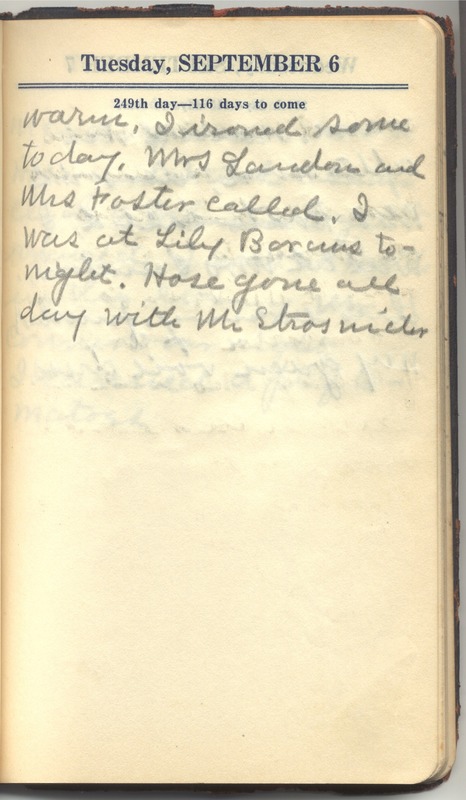 Roberta Hopkins' Diary 1927 (p. 255)