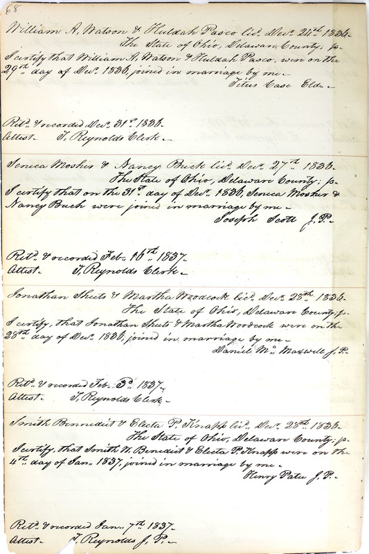 Marriage Records Vol.1 1835-1845 (p. 72)