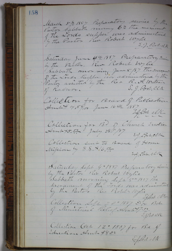 Sessional Records of the 1st Presbyterian Church of Trenton Delaware County Ohio 1873-1937 (p. 148)