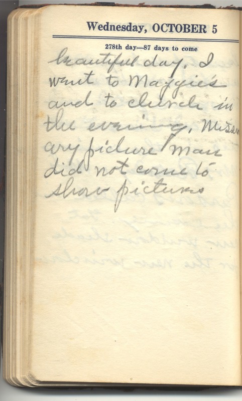 Roberta Hopkins' Diary 1927 (p. 284)