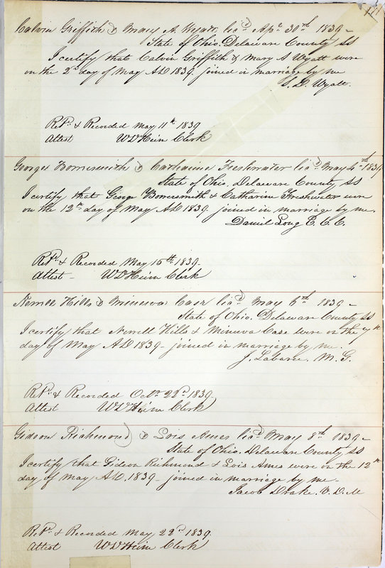 Marriage Records Vol.1 1835-1845 (p. 175)