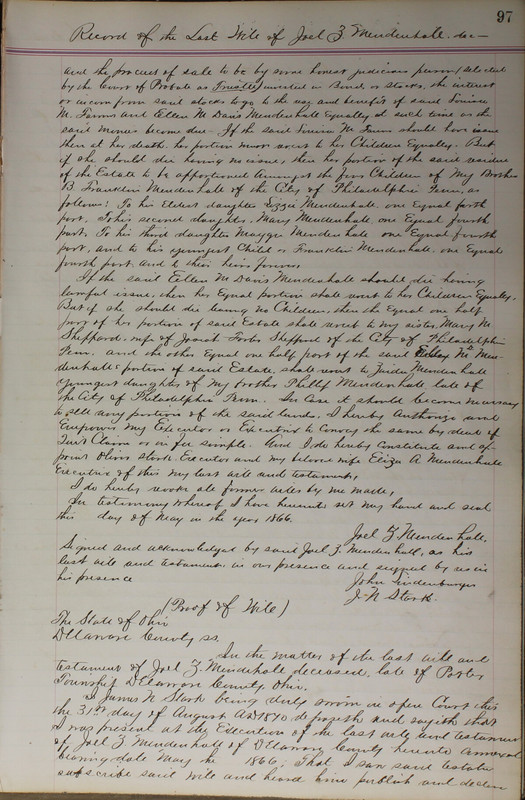 Delaware County Ohio Will Records Vol. 5 1869-1876 (p. 130)