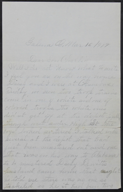 Charlie C. Bricker World War I Letters (p. 150)