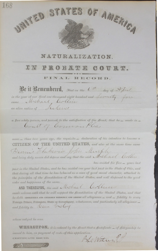 Naturalization Records Delaware County OH (p. 418)