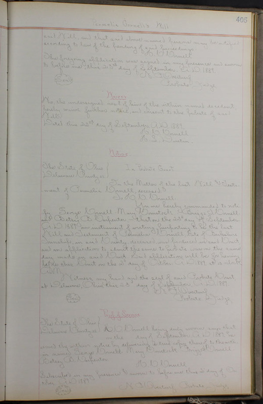 Delaware County Ohio Will Records Vol. 8 1887-1890 (p. 471)