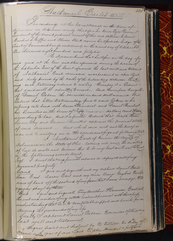 Delaware County Ohio Will Records Vol. 2 1835-1850 (p. 378)