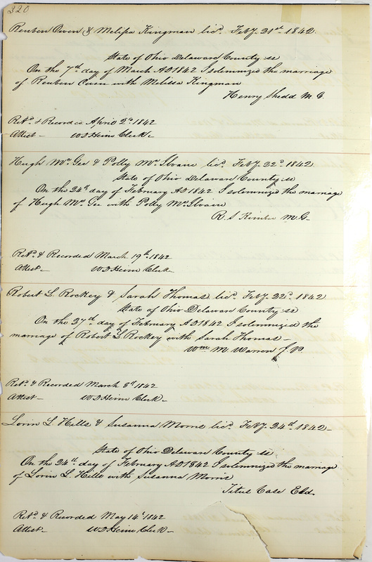 Marriage Records Vol.1 1835-1845 (p. 324)