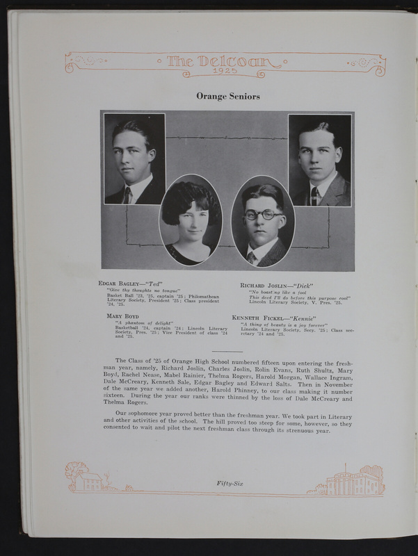 The Delcoan 1925. The annual yearbook of the twelve centralized schools of Delaware County (p. 60)